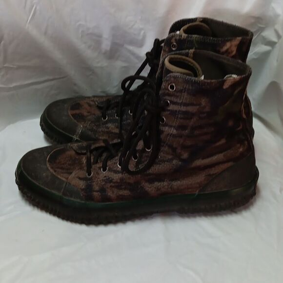 Cabela\'s Camouflage Men\'s Shank Canvas Boots Size 10 Preowned main image 7
